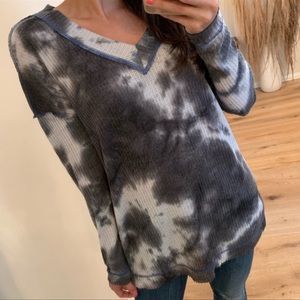 Tie Dye Waffle Top